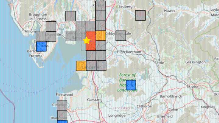 3.3 magnitude earthquake strikes part of northwest England