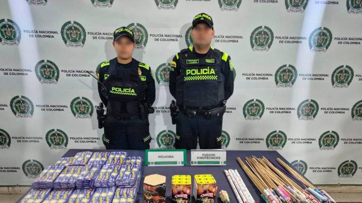 Peligro andante: agarraron a conductor con 60 kilos de pólvora en Bello