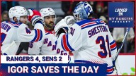 Do NOT take Igor Shesterkin for granted! Rangers down the Senators, 4