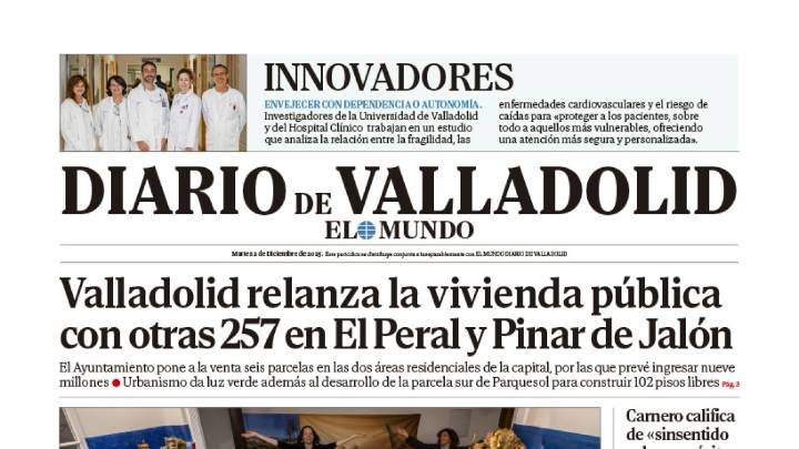 Portada de Diario de Valladolid del 2 de diciembre de 2025