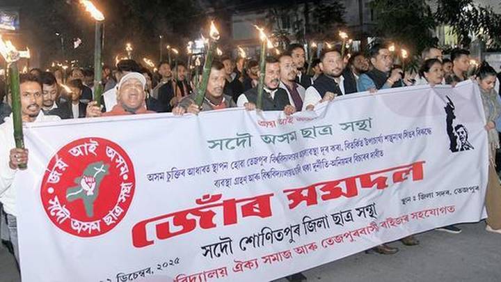 Protesters vow to keep Tezpur University shut until formal steps taken to remove V