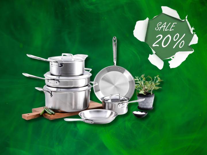 Amazon has an All-Clad set for $200 off in stainless steel, and the deal is selling out quickly