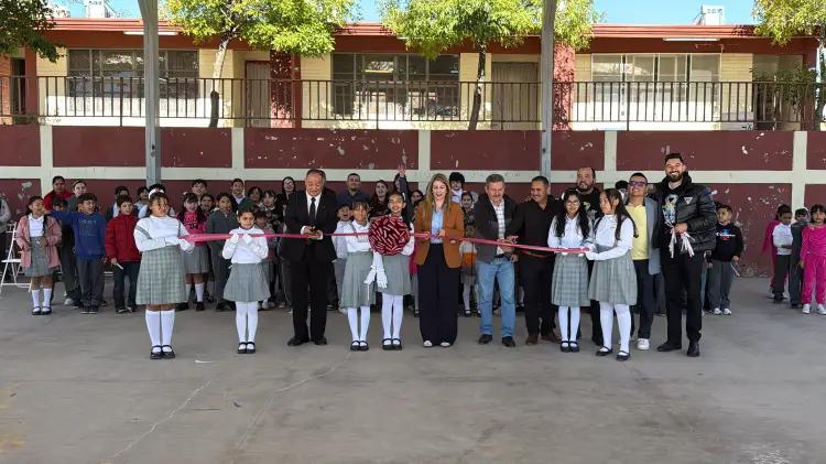 Inauguran obra inclusiva en dos primarias de Nogales con inversión de 600 mil pesos