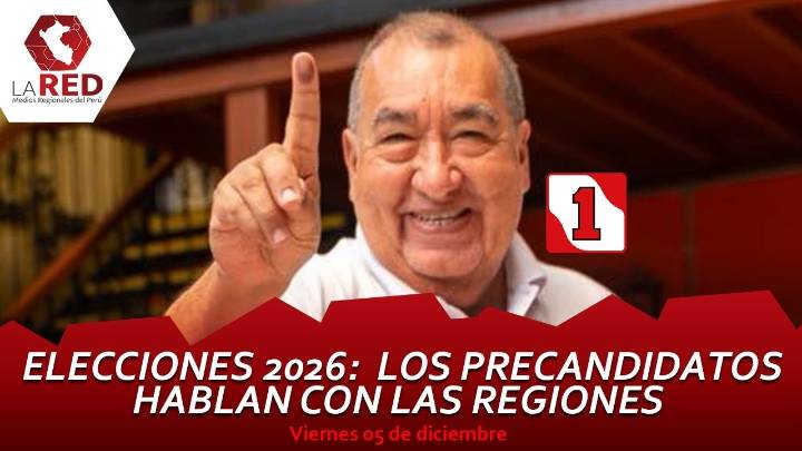Elecciones 2026: Los precandidatos hablan con las regiones, hoy Mario Vizcarra