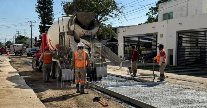 COMAPA SUR repone pavimento tras rehabilitar red sanitaria en Ciudad Madero