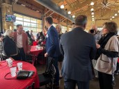 Coach Nick Saban and Mrs. Terry Saban recognize west Alabama teachers