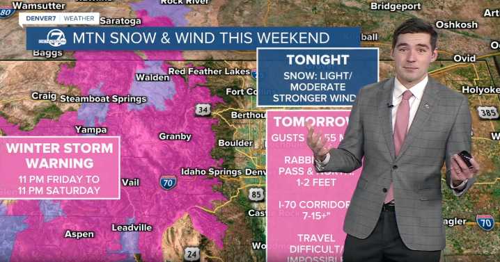 Colorado weather: Mountains bracing for heavy snow, gusty winds late Friday through Saturday