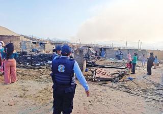 10 VIVIENDAS AFECTADAS EN 2 INCENDIOS