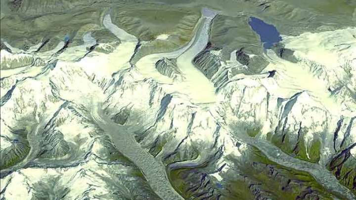 Los glaciares agonizan en todo el planeta: el retroceso del de Kolahoi en el Himalaya crea un entorno natural nuevo