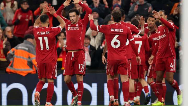 Liverpool 2-0 Brighton: Ekitike's double seals win on Salah's return
