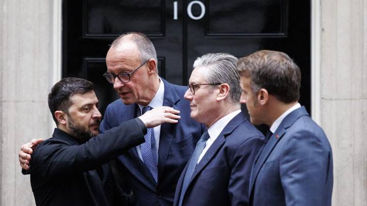 Los aliados europeos respaldan a Zelenski en Londres tras las críticas de Trump