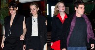 Kristen Stewart & Elle Fanning Double Date with Their Signficiant Others in NYC! | Dylan Meyer, Elle Fanning, Gus Wenner, Kristen Stewart 