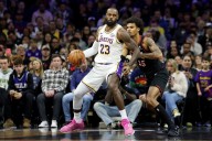 Lakers' LeBron James Reacts to Making NBA History vs 76ers