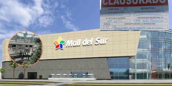 Clausuran Mall del Sur por riesgos eléctricos y fallas de mantenimiento detectadas en inspección fiscal y municipal en SJM