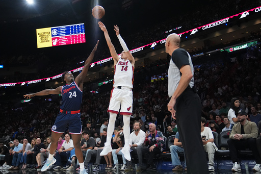 Heat iguala récord de franquicia con 24 triples y vence 140