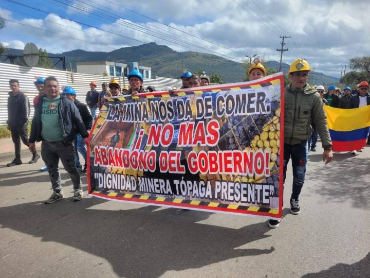 Mineros de carbón de Boyacá denuncian incumplimientos del Gobierno Nacional tras el paro de agosto
