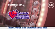 Resultados del Melate, Revancha y Revanchita 4144 del 5 de diciembre del 2025