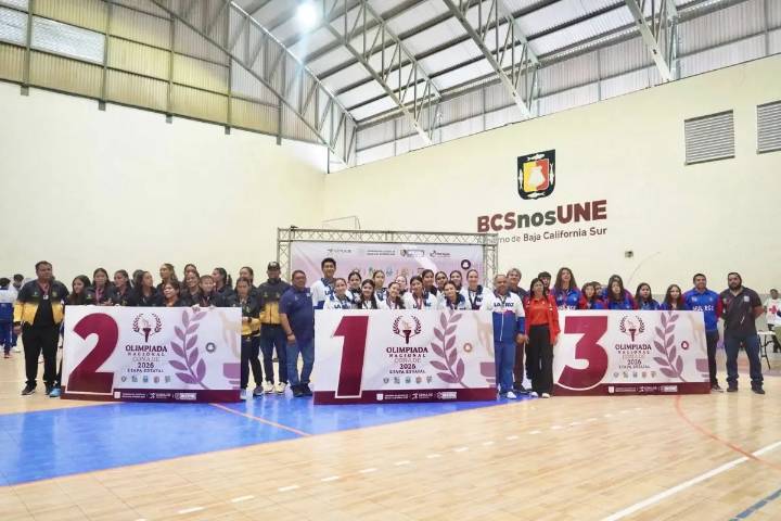 La Paz se corona en voleibol con seis medallas en la Olimpiada Estatal 2026