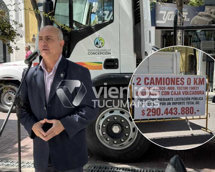 El municipio de Concepción adquirió dos nuevos camiones por más de $290 millones