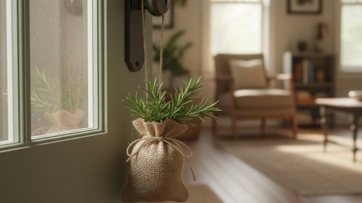 Es tendencia: para qué sirve colgar una bolsita con ramitas de romero en la puerta de entrada