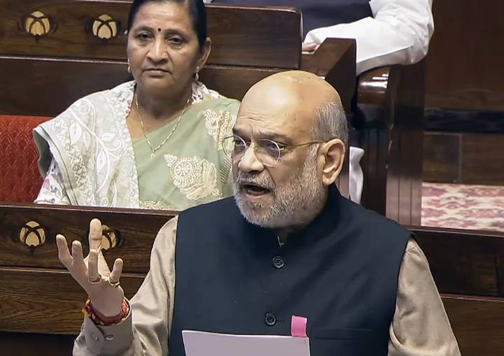 “Indira Gandhi imprisoned those who spoke Vande Mataram”: Amit Shah in Rajya Sabha