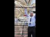 Airport press conference turns into pull