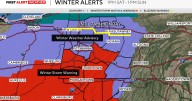 Widespread, moderate-to-heavy snow this evening tapers to snow showers on Sunday