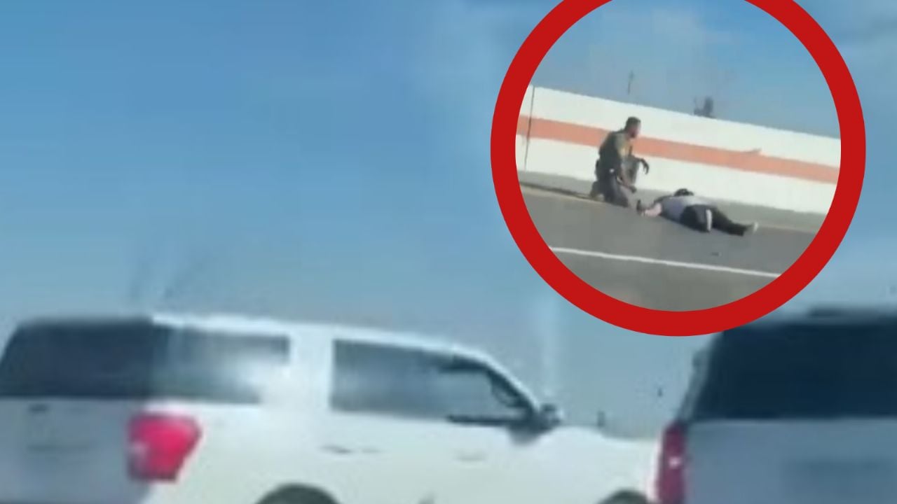 Motociclista sufre aparatoso accidente en el Express Way en Laredo; está grave
