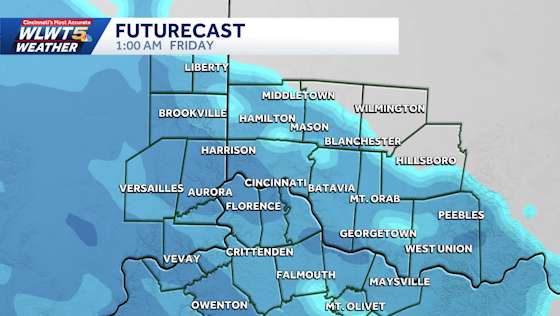 Hour by hour: When snow moves into Cincinnati Thursday into Friday