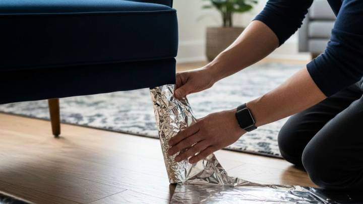 Colocar papel aluminio en las patas de los muebles: por qué recomiendan hacerlo