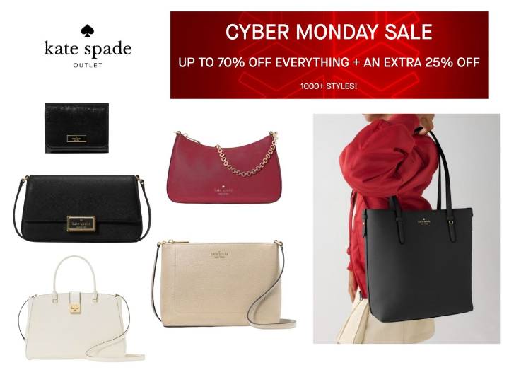Luxury for less: Kate Spade Outlet Cyber Monday offers 70% plus 25% off