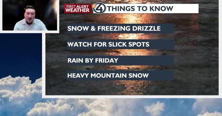 Slick roads this morning with snow and freezing drizzle