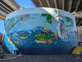 New 90-foot mural unveiled under the Fuller Warren Bridge, home to the Riverside Arts Market