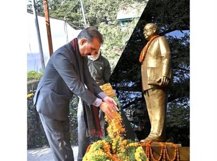 Himachal : CM Sukhu pays tribute to Dr. Ambedkar on Mahaparinirvan Diwas