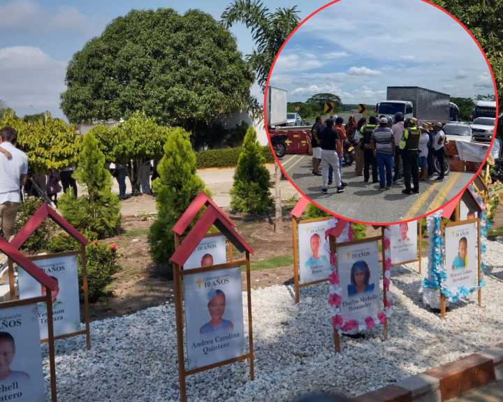 Padres de víctimas de la tragedia de Fundación anuncian bloqueo y reportaron que el Estado no ha entregado recursos prometidos