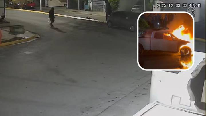 'Solo me duró 3 meses': Joven denuncia que le quemaron su camioneta de trabajo en Monterrey