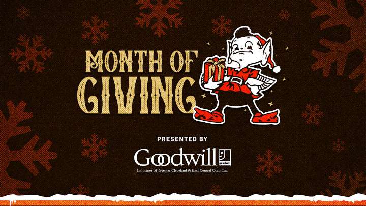 Browns Give Back to host 3rd annual 'Month of Giving,' presented by Goodwill Industries of Greater Cleveland and East Central Ohio