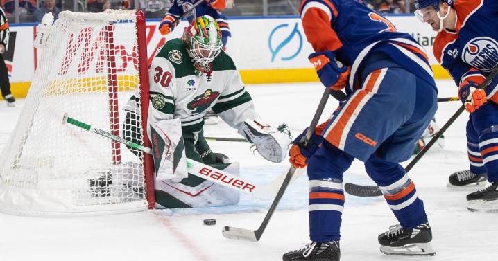 Wallstedt earns 4th shutout of the season as Wild beat Oilers 1