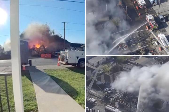 Gas explosion rocks Bay Area town, damaging homes and sending 6 to hospitals