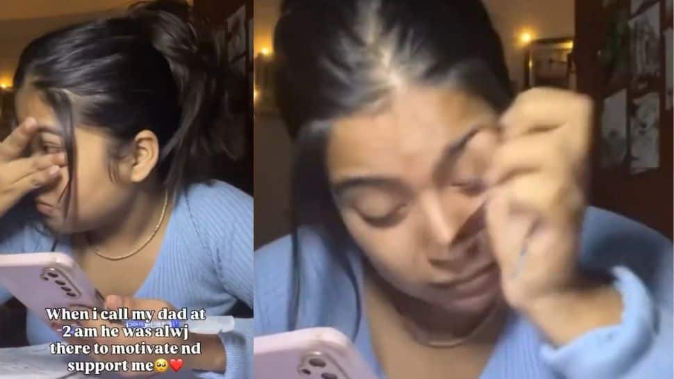 Medical Aspirant Breaks Down At 2 AM; Father’s Emotional Words Win Hearts Online