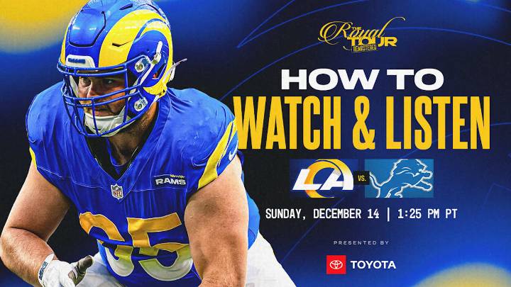 Los Angeles Rams vs. Detroit Lions: How to watch, listen to and live stream Week 15