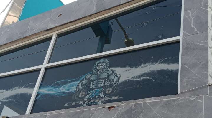 Balean fachada de un gimnasio en el barrio de San Marcos, en el Oriente de Morelos