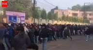 WATCH: Chaos at Barabati Stadium! Fans sprint and break queues for India