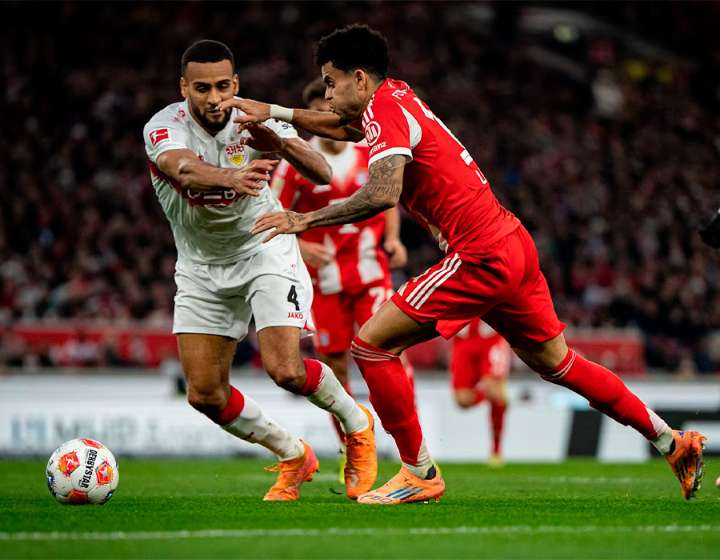 Lucho Díaz, pase gol en triunfo del Bayern Múnich 5×0 sobre Stuttgart