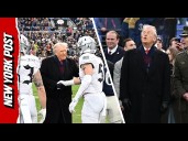 Crowd Goes Crazy as Trump Takes the Field for Army