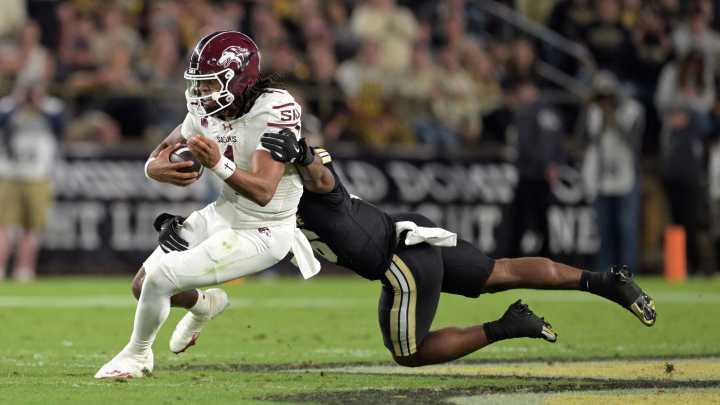 Purdue football all-Big Ten players Mani Powell, Jack McAllister