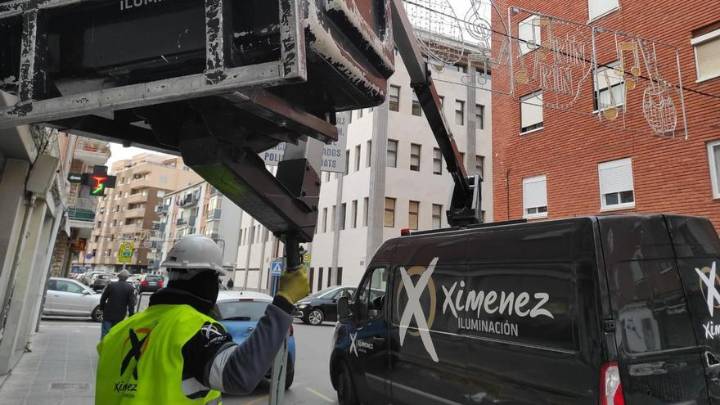 Una iluminación navideña en Sagunt que veta a Papá Noel y se estrena hoy