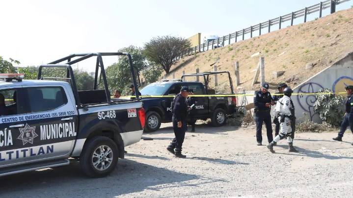 Hallan restos humanos en bolsas negras en Tultitlán