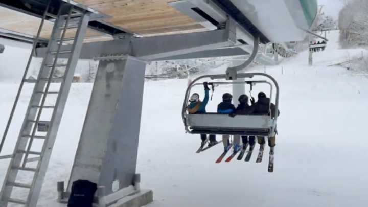 A new high-speed chairlift is spinning at Bretton Woods in N.H.