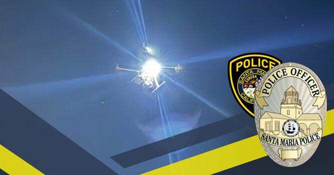 Santa Maria Police utilize drone to locate suspect Thursday night